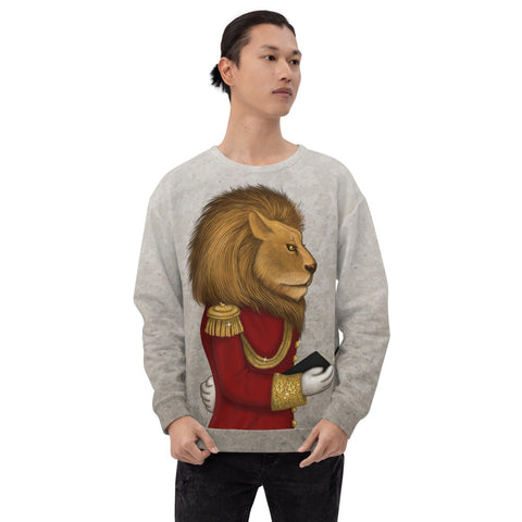 Unisex sweatshirt "The word is stronger than the army" (Lion)