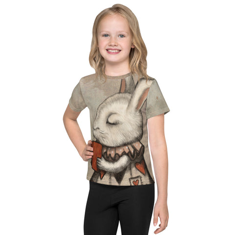 Unisex kids T-Shirt "Lucky at cards, unlucky in love" (Hare)