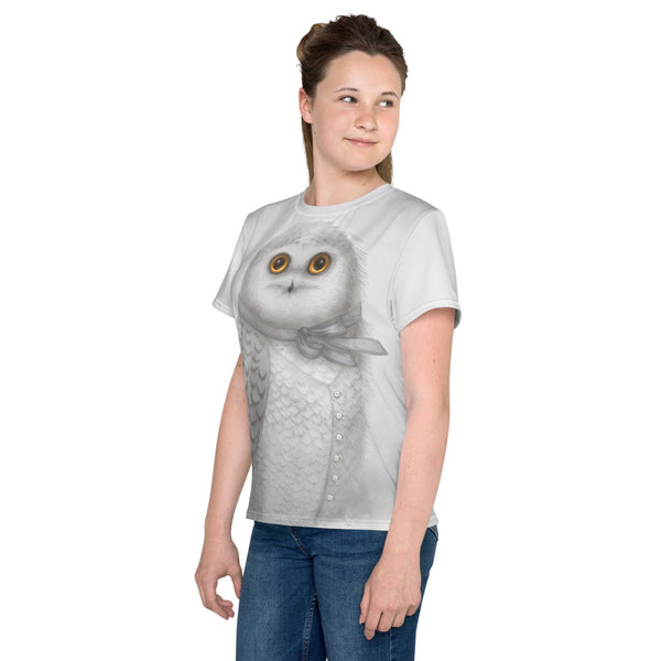 Unisex youth T-Shirt "The North wind does blow and we shall have snow" (Snowy owl)