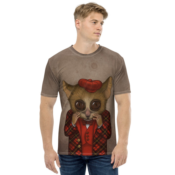 Men's T-shirt "Fear has big eyes" (Mouse lemur)