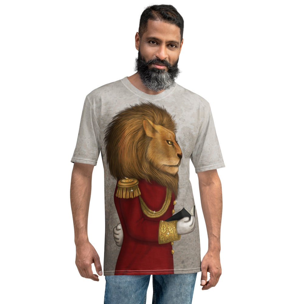 Men's T-shirt "The word is stronger than the army" (Lion)
