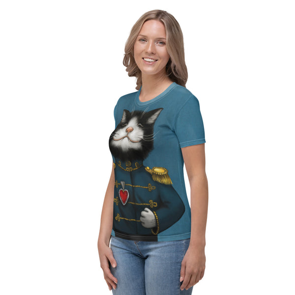 Women's T-shirt "All’s fair in love and war" (Cat)