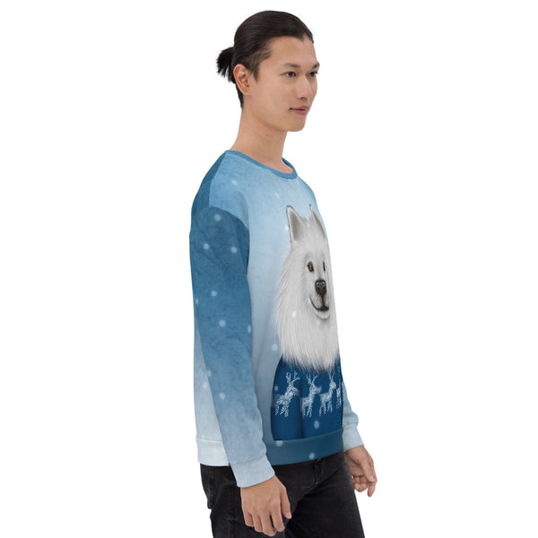 Unisex sweatshirt "No snowflake ever falls in the wrong place" (Samoyed)