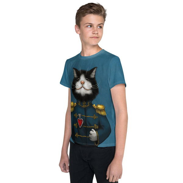 Unisex youth T-shirt "All’s fair in love and war" (Cat)
