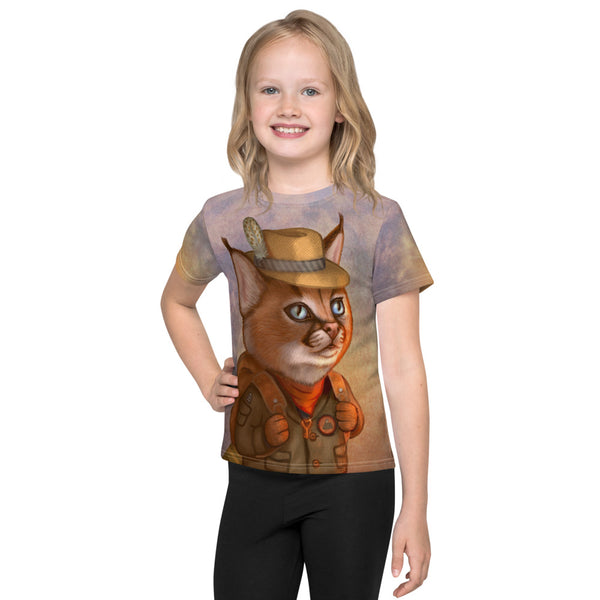 Unisex kids T-shirt "The wise traveler leaves his heart at home" (Caracal)