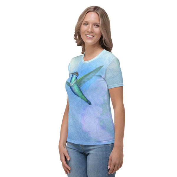 Women's T-shirt "Small is beautiful" (Hummingbird)