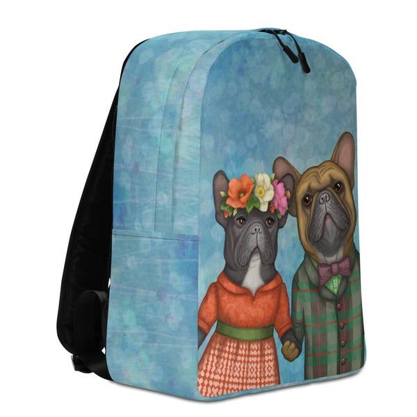 Backpack "A life without love is like a year without summer" (French bulldogs)