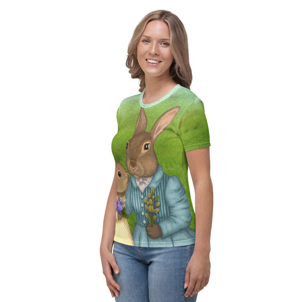 Women's T-shirt "It is never winter in the land of hope" (Hares)