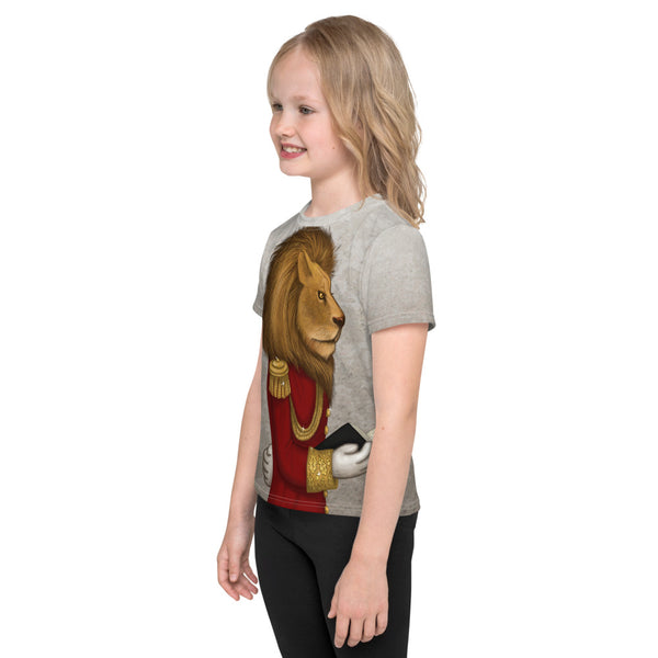 Unisex kids T-shirt "The word is stronger than the army" (Lion)
