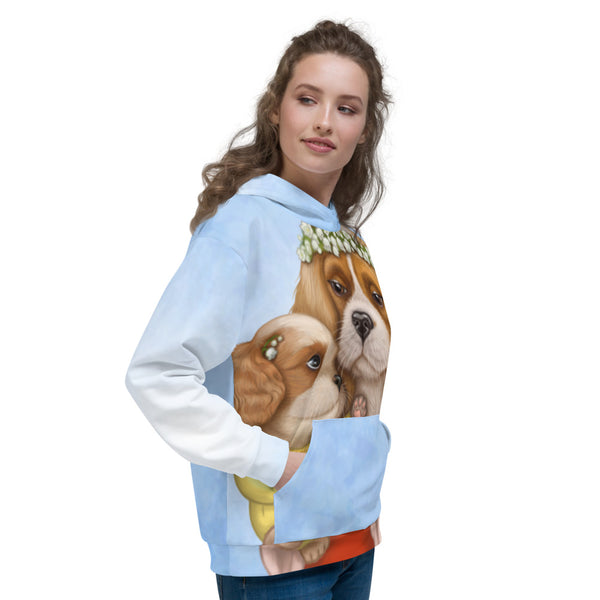 Unisex hoodie "Time brings everything to those who can wait for it" ( Cavalier King Charles Spaniels)