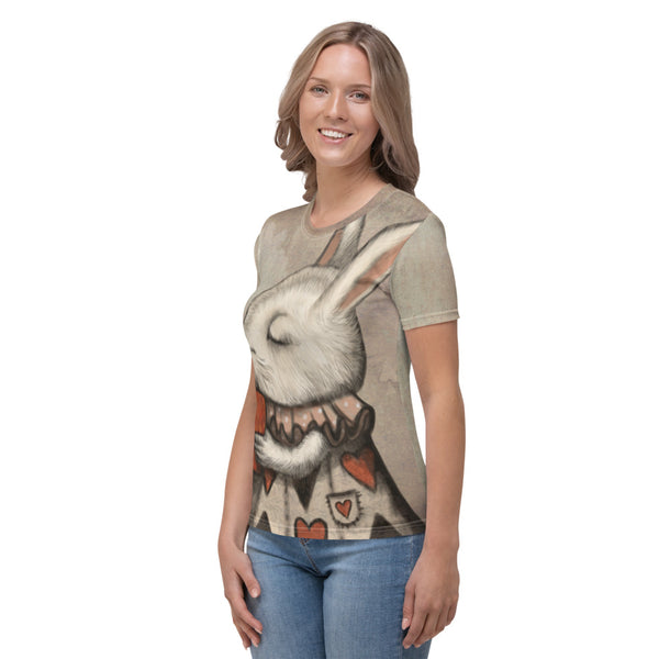 Women's T-shirt "Lucky at cards, unlucky in love" (Hare)