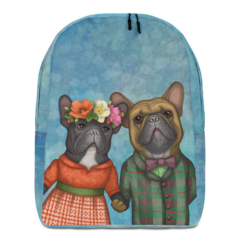 Backpack "A life without love is like a year without summer" (French bulldogs)