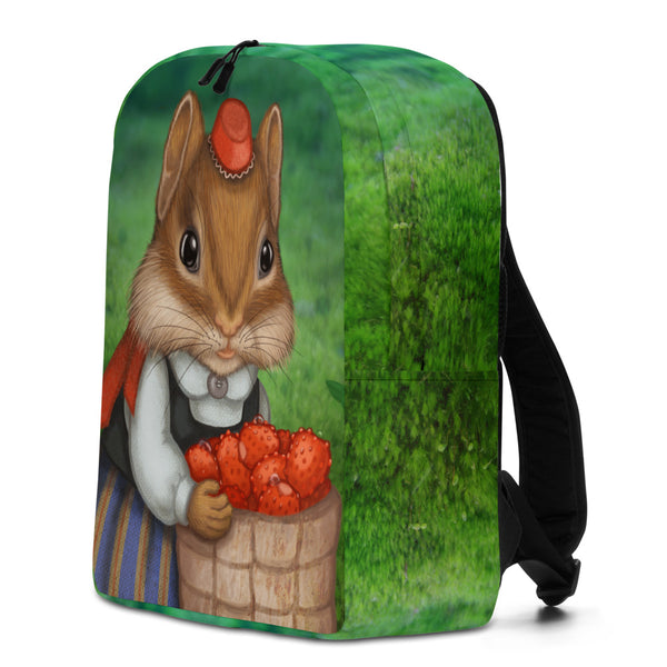 Backpack "Other land blueberry, own land strawberry" (Chipmunk)