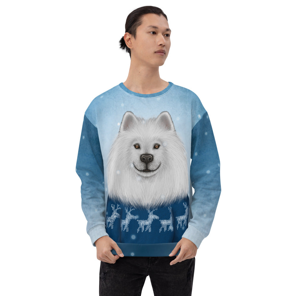 Unisex sweatshirt "No snowflake ever falls in the wrong place" (Samoyed)