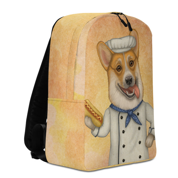 Backpack "An empty belly is the best cook" (Pembroke Welsh corgi)