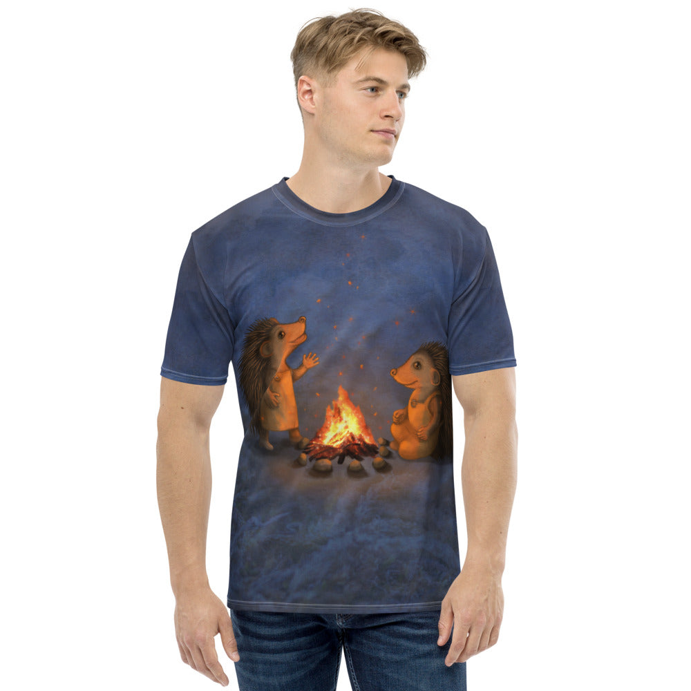 Men's T-shirt "Blacksmith's children are not afraid of sparks" (Hedgehogs)