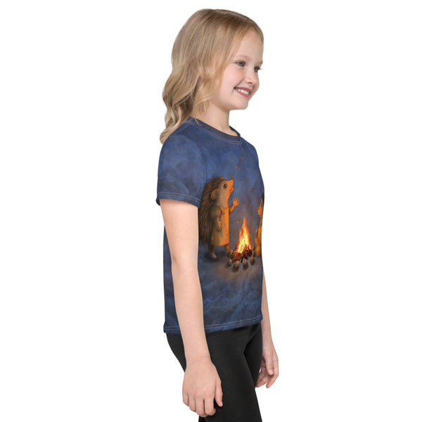 Unisex kids T-shirt "Blacksmith's children are not afraid of sparks" (Hedgehogs)