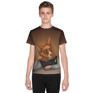 Unisex youth T-shirt "He who understands music understands the cosmos" (Border Collie)