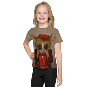 Unisex kids T-shirt "Fear has big eyes" (Mouse lemur)