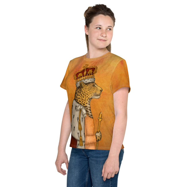 Unisex youth T-shirt "In every woman there is a queen" (Leopard)