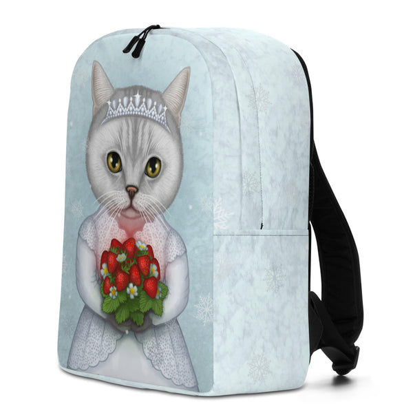 Backpack "Don't marry a girl who wants strawberries in January" (British shorthair)