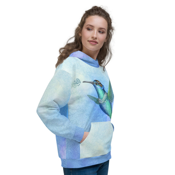 Unisex hoodie "Small is beautiful" (Hummingbird)