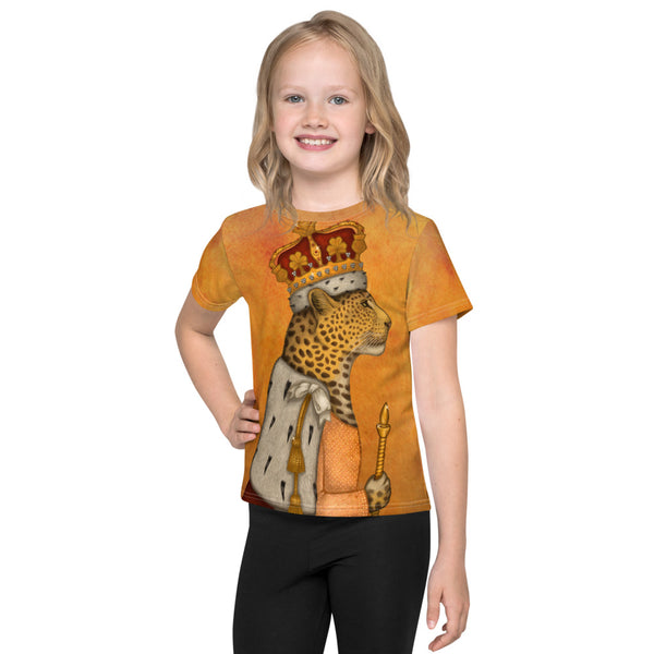 Unisex kids T-shirt "In every woman there is a queen" (Leopard)