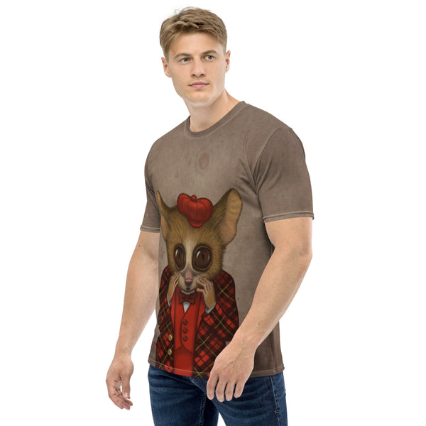 Men's T-shirt "Fear has big eyes" (Mouse lemur)