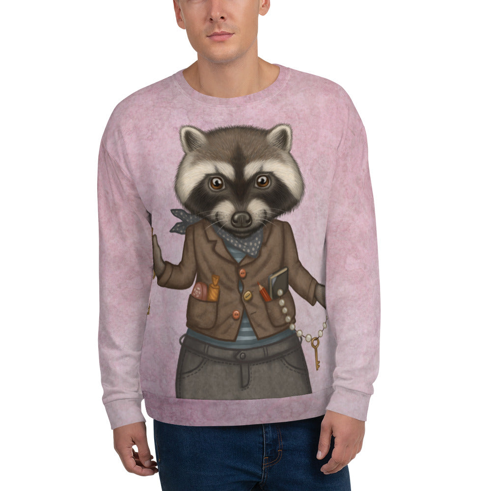 Unisex sweatshirt "Finders keepers" (Raccoon)