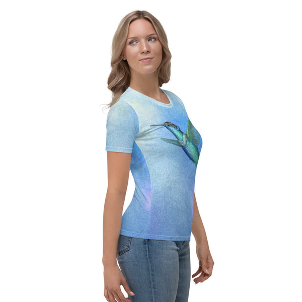 Women's T-shirt "Small is beautiful" (Hummingbird)