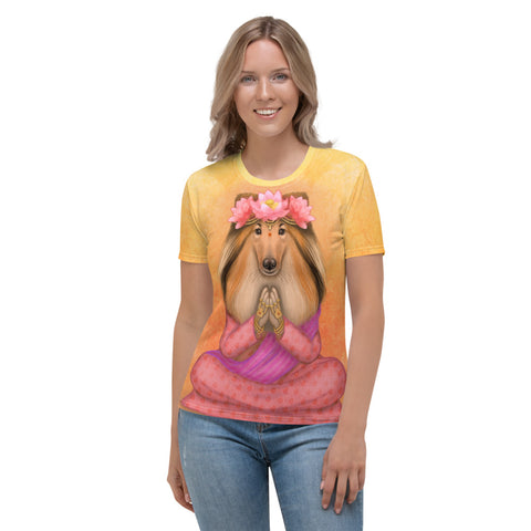 Women's T-shirt "What we think, we become" (Rough Collie)