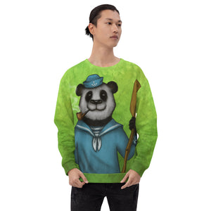 Unisex sweatshirt "Rowing slower will get you further" (Giant panda)