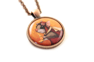 Pendant "Who is timid in the woods boasts at home" (Flying squirrel)