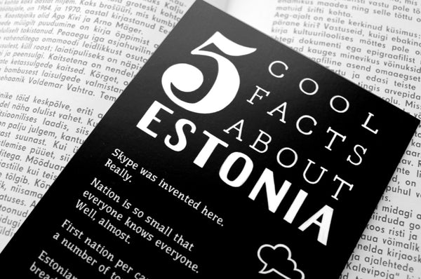 Postkaart "5 cool facts about Estonia"