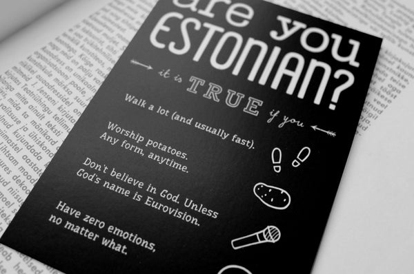 Postcard "Are you Estonian?"