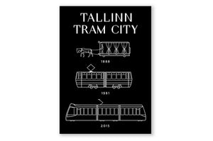 Postcard "Tallinn - Tram City"