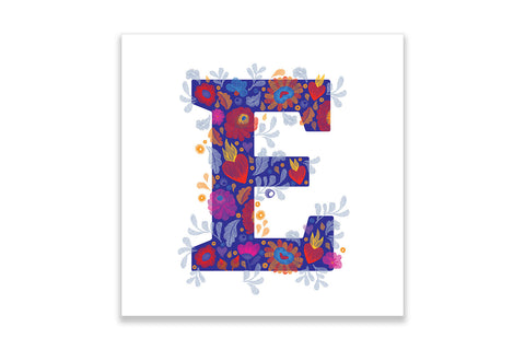 Postkaart "E"