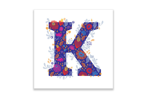 Postkaart "K"