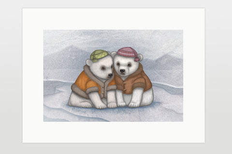 Print "You don't really know your friends until the ice breaks" (Polar bears)