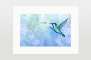 Print "Small is beautiful" (Hummingbird)