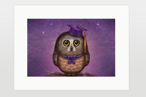 Print "Wonder is beginning of wisdom" (Owl)