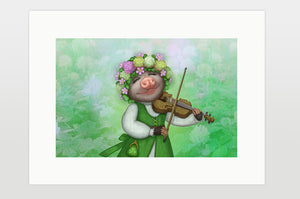 Print "The older the fiddle the sweeter the tune"