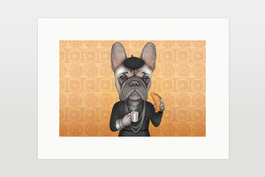 Print "A girl should be two things: classy and fabulous" (French bulldog)