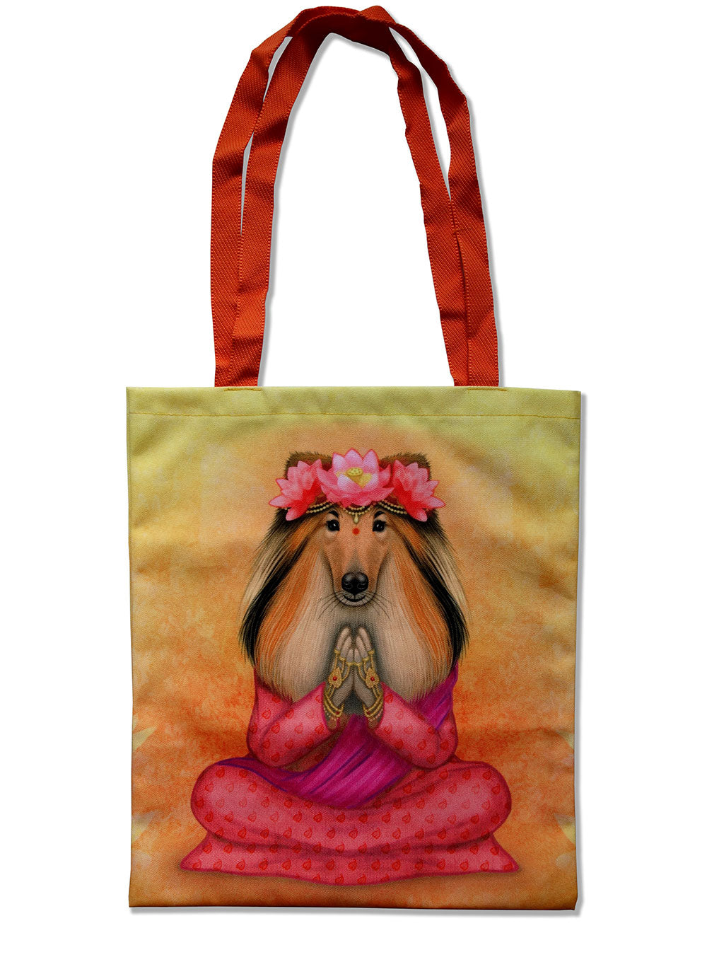 Tote bag "What we think, we become" (Rough Collie)