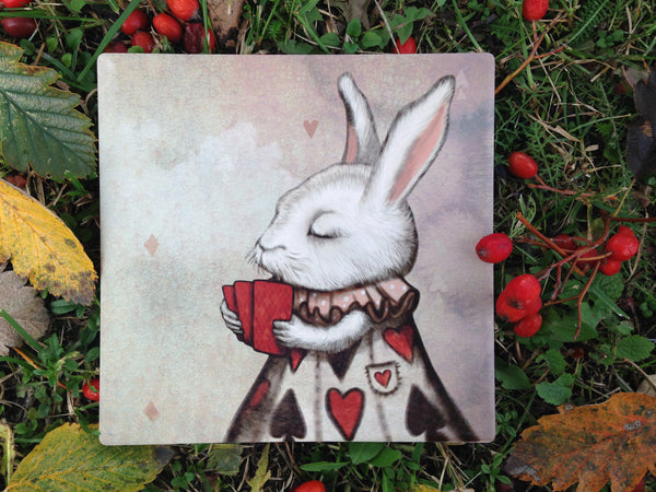 Trivet "Unlucky at cards, lucky in love" (Hare)